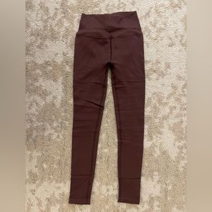 Ribbed Leggings- Plum XS/S